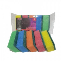 NEON  Губка бытовая 5-шт