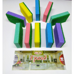 NEON  Губка бытовая 10-шт