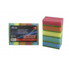 NEON  Губка бытовая 5-шт
