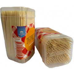 Зубочистка 450шт. прямоуг. банка  10/400  АкваМаг