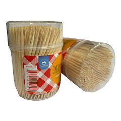 Зубочистка 350шт. круглая банка  12/360  АкваМаг